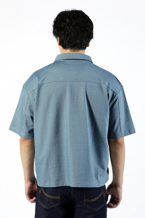 BOXY FIT TEXTURED POLO