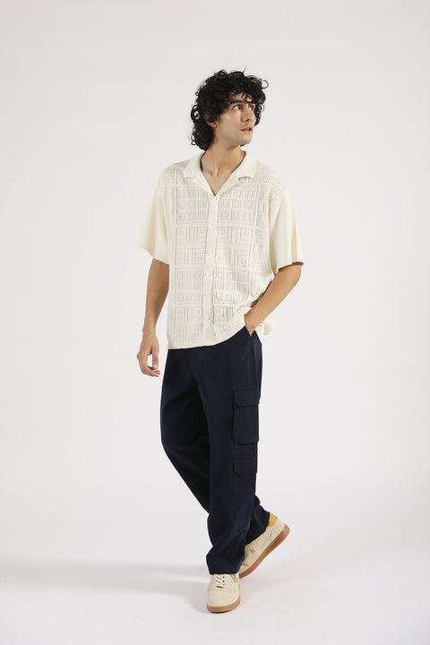 BUTTON DOWN KNITTED POLO