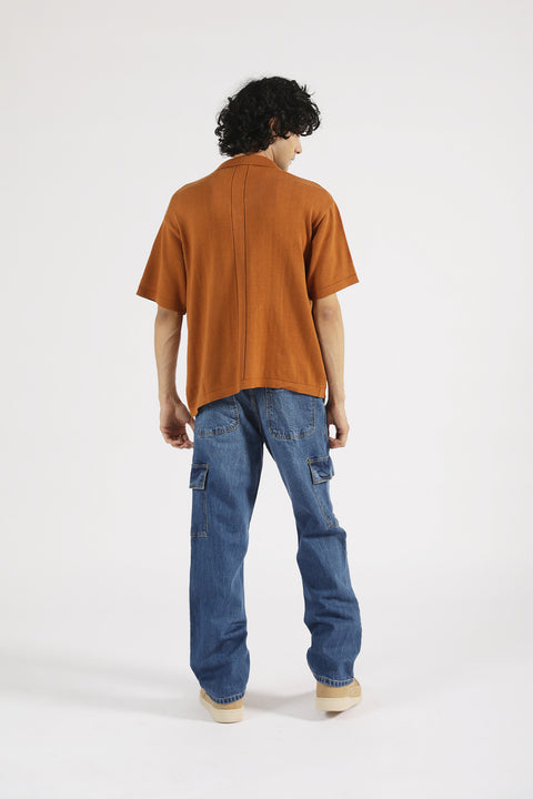BUTTON DOWN KNITTED POLO