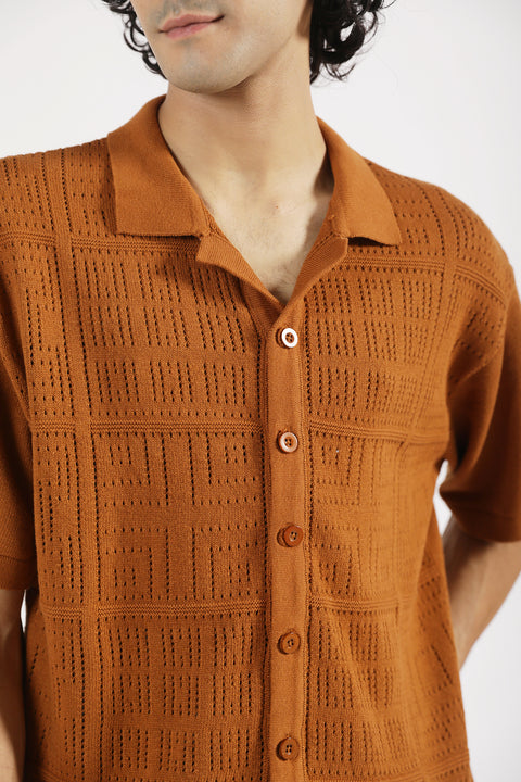BUTTON DOWN KNITTED POLO