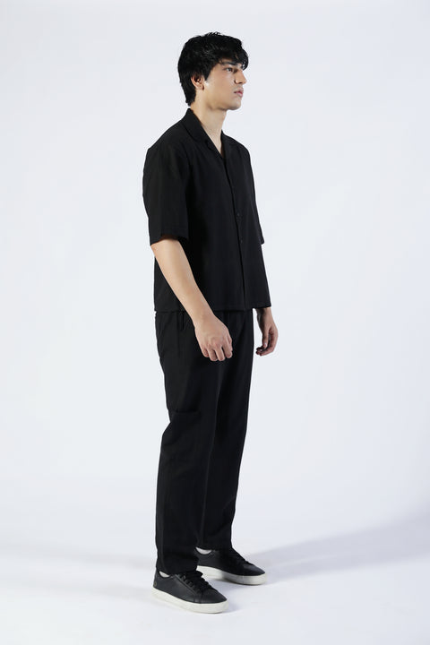 BOXY FIT RESORT COLLAR SHIRT