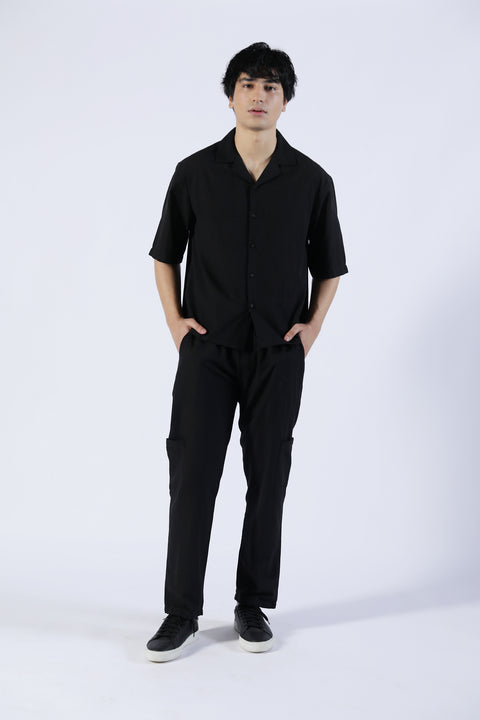 BOXY FIT RESORT COLLAR SHIRT