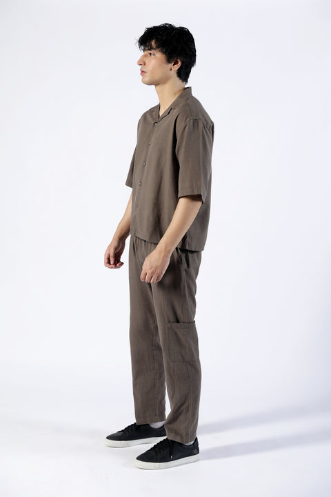 BOXY FIT RESORT COLLAR SHIRT