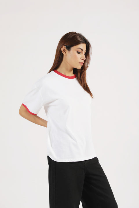 OVERSIZED CONTRAST TEE