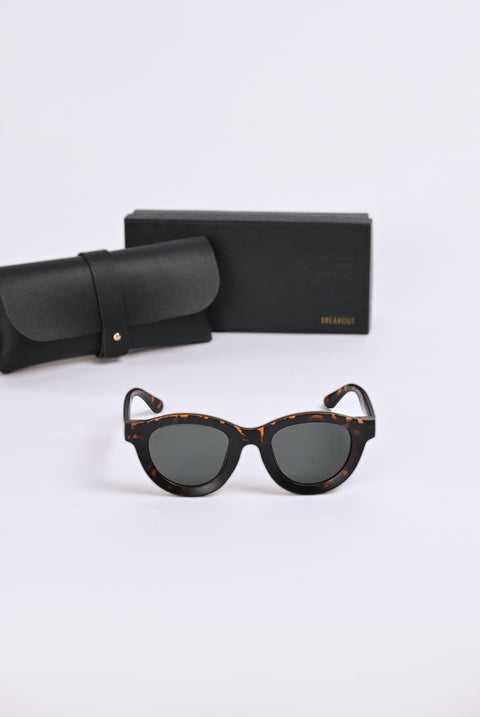 TORTOISE SHELL MATTE SUNGLASSES