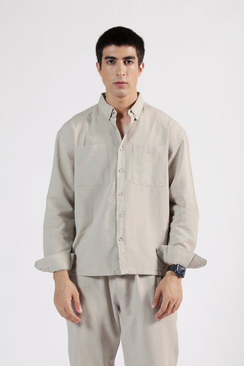 BOXY FIT LINEN SHIRT