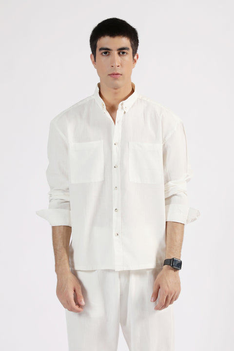 BOXY FIT LINEN SHIRT