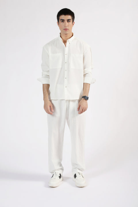 BOXY FIT LINEN SHIRT