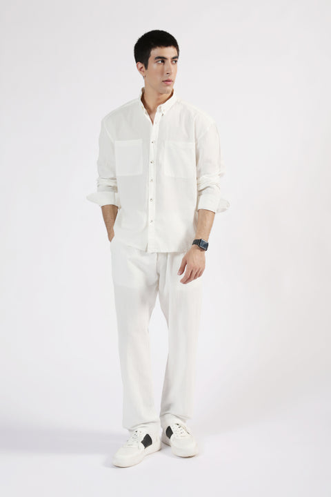 BOXY FIT LINEN SHIRT