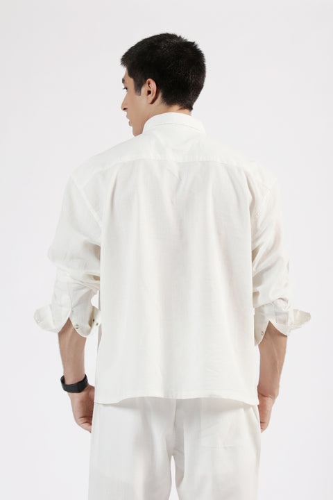 BOXY FIT LINEN SHIRT