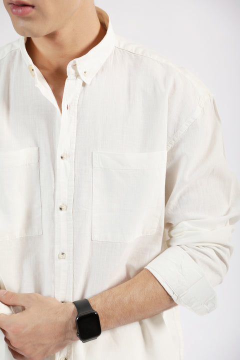 BOXY FIT LINEN SHIRT