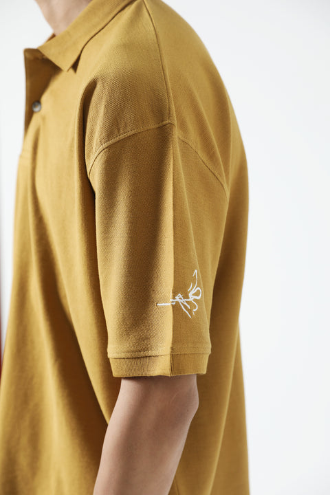 BAGGY FIT TEXTURED POLO