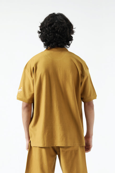 BAGGY FIT TEXTURED POLO
