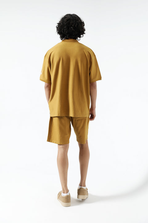 BAGGY FIT TEXTURED POLO
