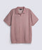 BAGGY FIT TEXTURED JOHNNY COLLAR POLO