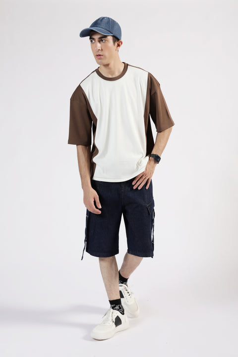 BOXY FIT COLORBLOCK TEE