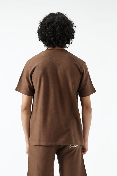 EMBROIDERED TEXTURED TEE