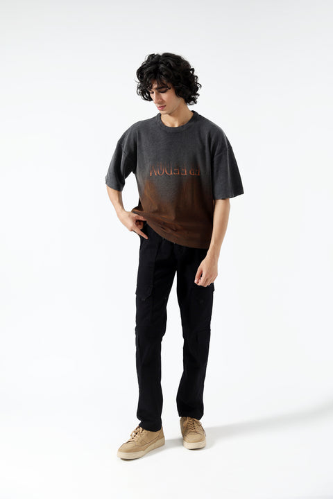 WASHED EFFECT BOXY FIT TEE