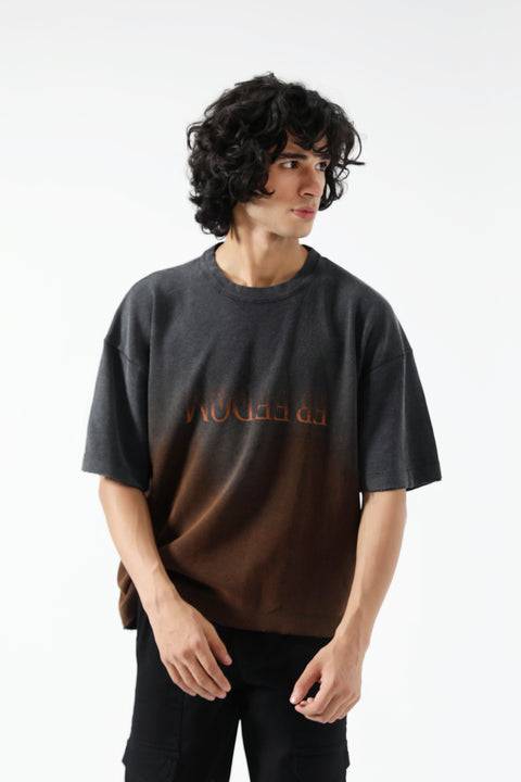 WASHED EFFECT BOXY FIT TEE
