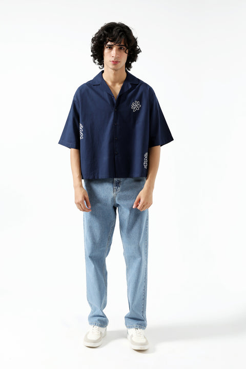 EMBROIDERED BOXY FIT SHIRT