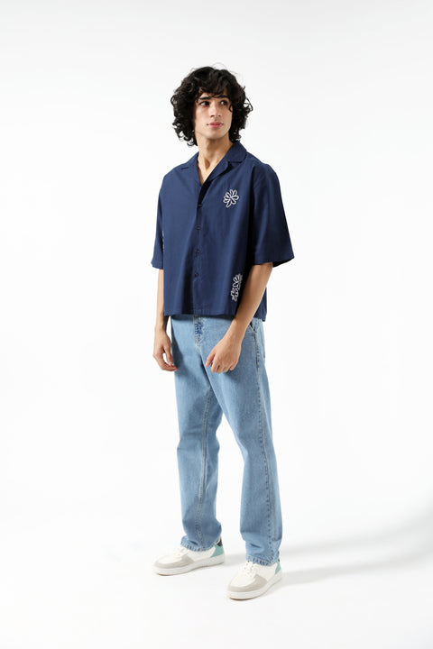 EMBROIDERED BOXY FIT SHIRT