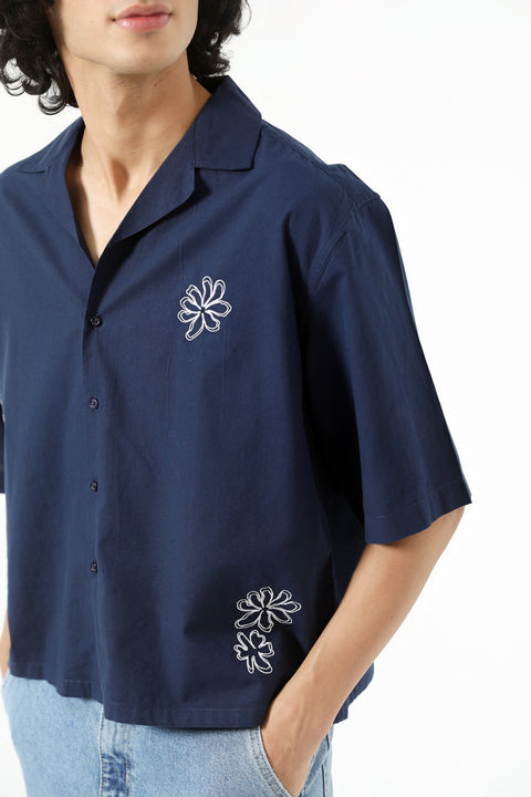 EMBROIDERED BOXY FIT SHIRT
