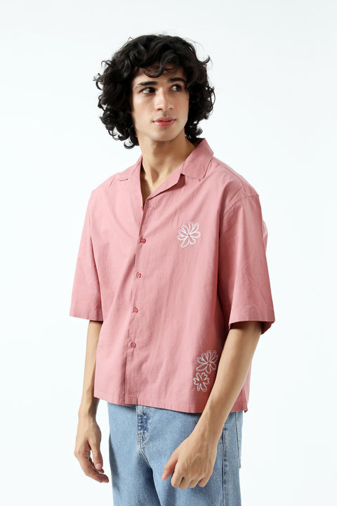 EMBROIDERED BOXY FIT SHIRT