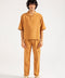 BOXY FIT RESORT COLLAR LINEN SHIRT