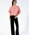 CROPPED TEE WITH HEM DETAILS