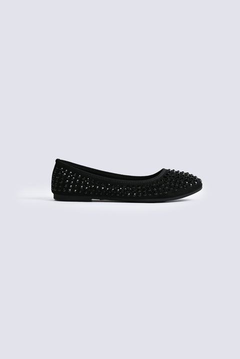 EMBELLISHED BALLET FLATS