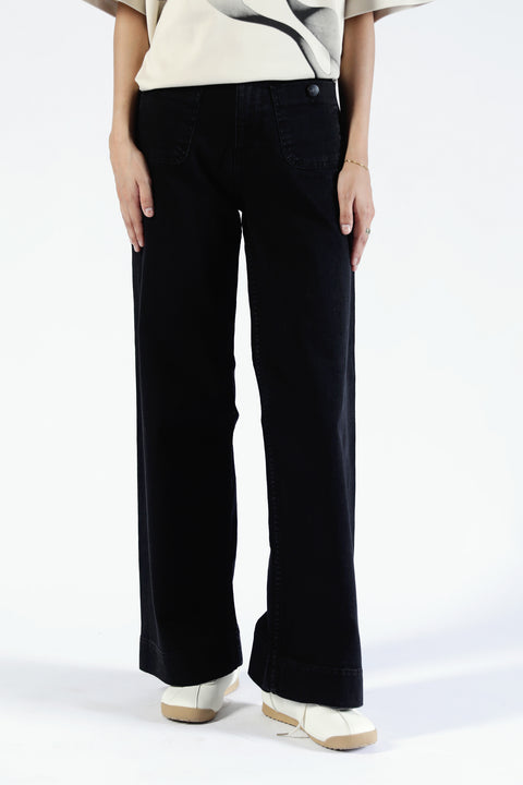SEAMLESS WIDE LEGS DENIM