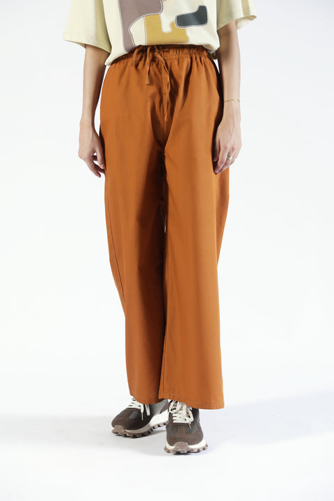 WIDE LEG TROUSER WITH DRAWCORD DETAIL
