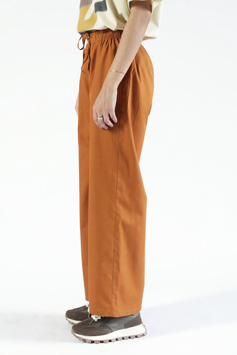 WIDE LEG TROUSER WITH DRAWCORD DETAIL