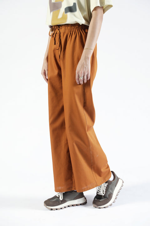 WIDE LEG TROUSER WITH DRAWCORD DETAIL