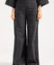CHECKERED WIDE LEG TROUSERS