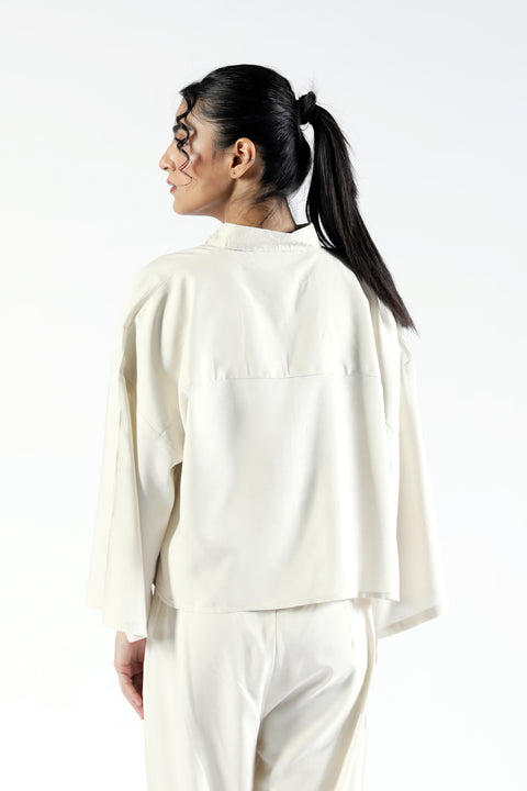 BOXY FIT LINEN TOP