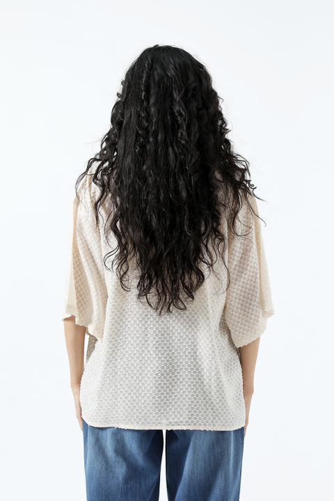 TEXTURED BUTTON DOWN SHIRT