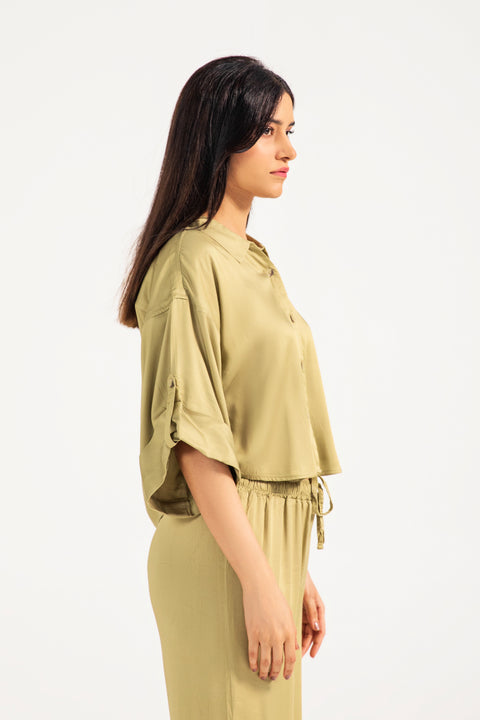 BOXY BUTTON DOWN SHIRT