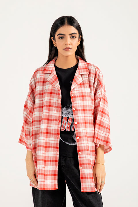 CHECKERED BUTTON DOWN SHIRT