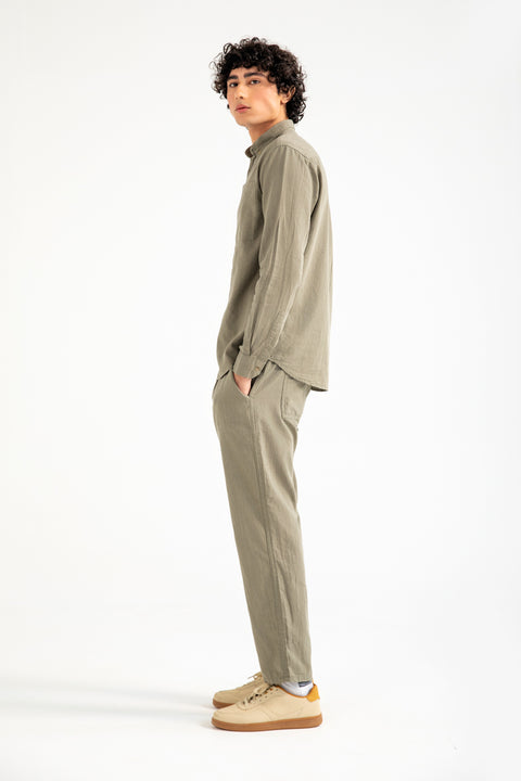 BUTTON DOWN LINEN SHIRT