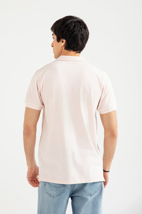 PRINTED STRIPED POLO