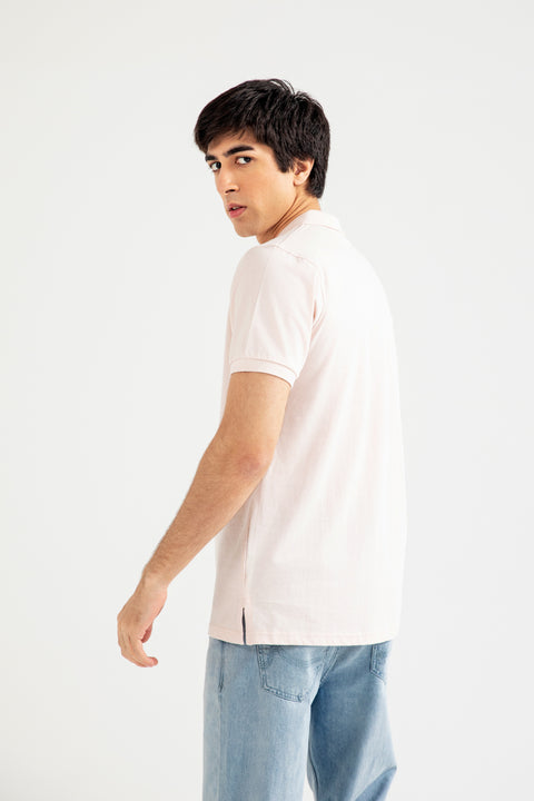 PRINTED STRIPED POLO