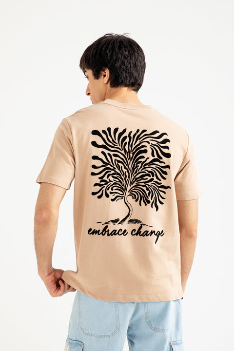 FLOCK PRINT TERRY TEE