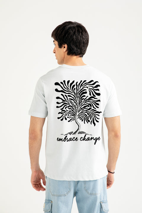 FLOCK PRINT TERRY TEE