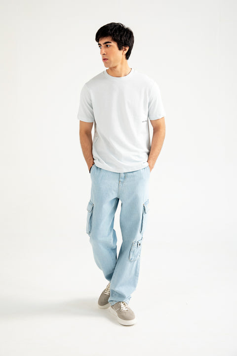 FLOCK PRINT TERRY TEE