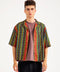 RESORT COLLAR PRINTED BOXY FIT SHIRT