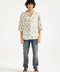 RESORT COLLAR PRINTED BOXY FIT SHIRT