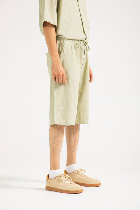 BAGGY FIT LINEN SHORTS