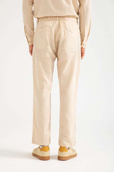 BAGGY FIT LINEN TROUSER