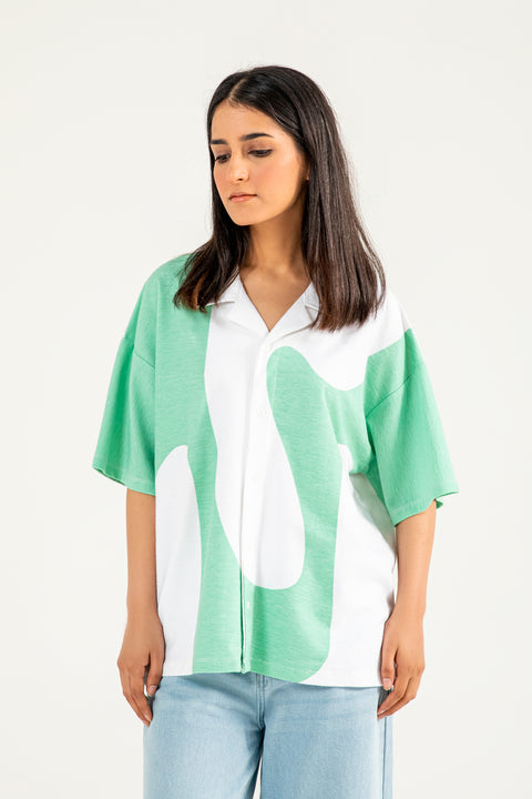 PRINTED TERRY SHIRT